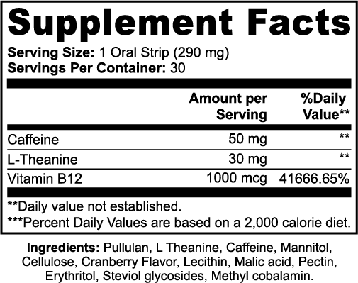 FOCUSED FEMME™ - Energy Strips • Cranberry